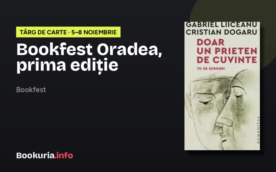 Bookfest Oradea, prima ediție: 5–8 noiembrie la Sinagoga Sion, cu intrare liberă – programul pe zile