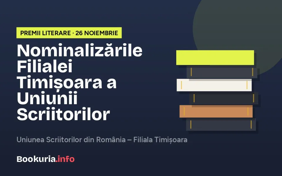 Premiile Filialei Timișoara a Uniunii Scriitorilor: nominalizările pentru 2025 și gala din 26 noiembrie