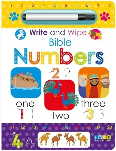 Coperta cărții Write and Wipe Bible Numbers