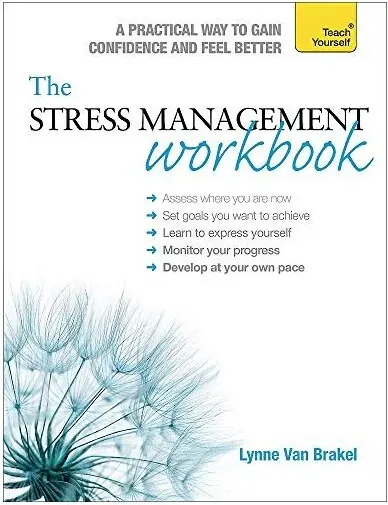 Coperta cărții The stress management workbook, Lynne Van Brakel