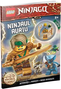 Coperta cărții Lego. Ninjaul auriu
