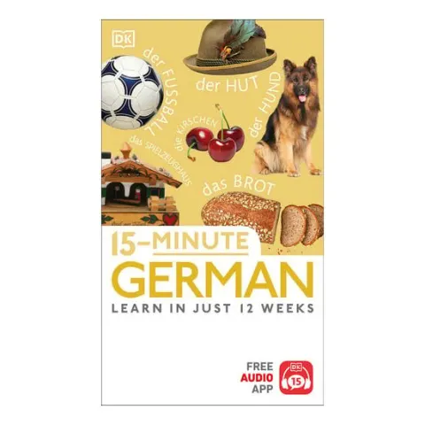 Coperta cărții 15 minute German: learn in just 12 weeks