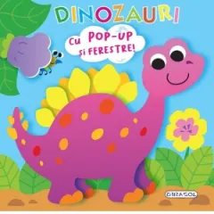 Coperta cărții Dinozauri. Cu pop-up si ferestre