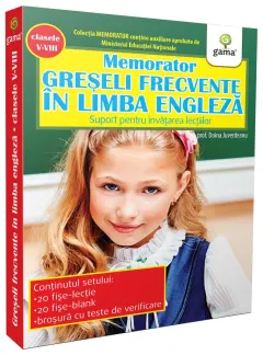Coperta cărții Memorator de engleza. Greseli frecvente in limba engleza