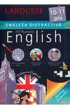 Coperta cărții Larousse Engleza distractiva 10-11 ani