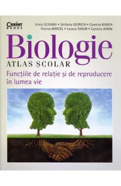 Coperta cărții Biologie. Atlas scolar. Functiile de relatie si de reproducere in lumea vie