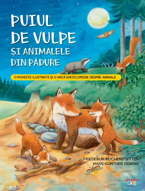 Coperta cărții Puiul de vulpe si animalele din padure