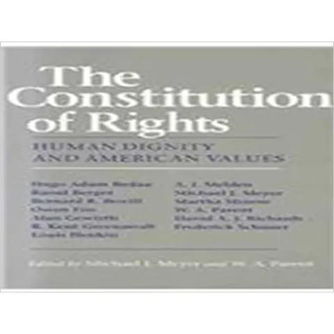 Coperta cărții The Constitution of Rights