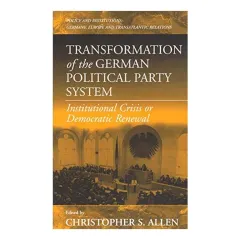 Coperta cărții Transformation of the German Political Party System