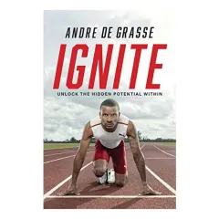 Coperta cărții One Metre at a Time, Andre De Grasse