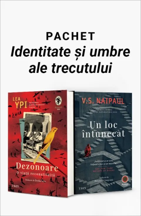Coperta cărții Pachet Identitate și umbre ale trecutului. Dezonoare/Un loc întunecat - Lea Ypi