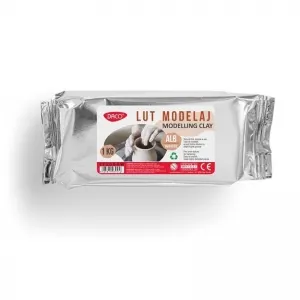 Coperta cărții Lut modelaj 1 kg Alb DACO
