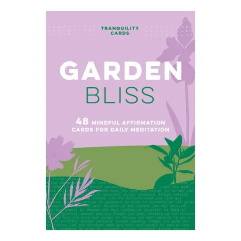 Coperta cărții Tranquility Cards: Garden Bliss 48 Mindful Affirmation Cards for Daily Meditation