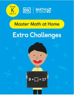 Coperta cărții Math - No Problem! Extra Challenges, Kindergarten Ages 5-6
