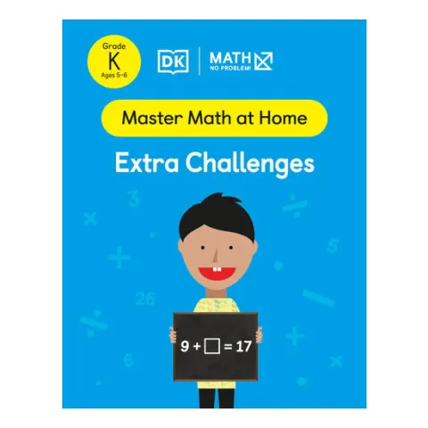 Coperta cărții Math - No Problem! Extra Challenges, Kindergarten Ages 5-6
