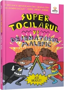 Coperta cărții Super Tocilarul vs Desenatorul malefic