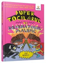 Coperta cărții Super Tocilarul vs Desenatorul malefic
