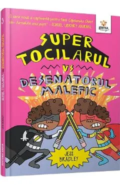 Coperta cărții Super Tocilarul vs Desenatorul malefic