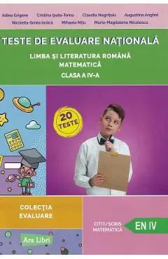 Coperta cărții Teste de Evaluare Nationala - Clasa 4 - Adina Grigore, Cristina Ipate-Toma, Claudia Negritoiu, Augustina Anghel, Nicoleta-Sonia Ionica, Mihaela Nitu, Maria-Magdalena Nicolescu