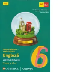 Coperta cărții Limba moderna 1 - studiu intensiv - engleza. Clasa a VI-a. Caiet de lucru. Workbook - Eyes Open 2
