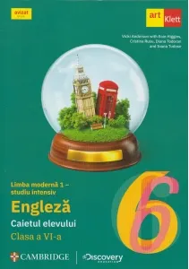 Coperta cărții Limba moderna 1 - studiu intensiv - engleza. Clasa a VI-a. Caiet de lucru. Workbook - Eyes Open 2