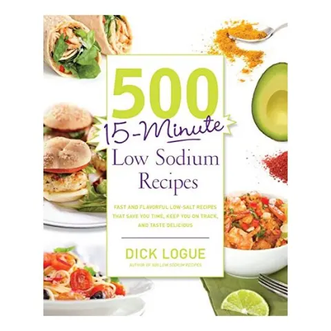 Coperta cărții 500 15minute Low Sodium Recipes