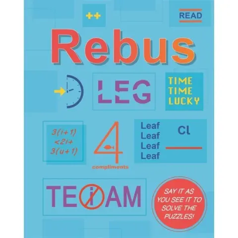 Coperta cărții Rebus (Bewildering brain teasers for adults)