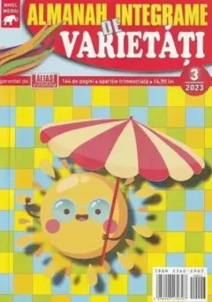 Coperta cărții Almanah de integrame. Varietati.Nr. 3/2023