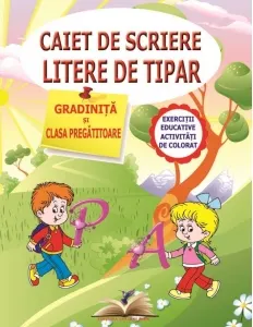 Coperta cărții Caiet de scriere litere de tipar - gradinita si clasa pregatitoare
