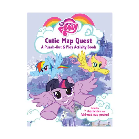 Coperta cărții My Little Pony: Cutie Map Quest: Punch Out and Play Activity Book