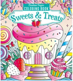 Coperta cărții Sweets & Treats Creative Pages Coloring Book