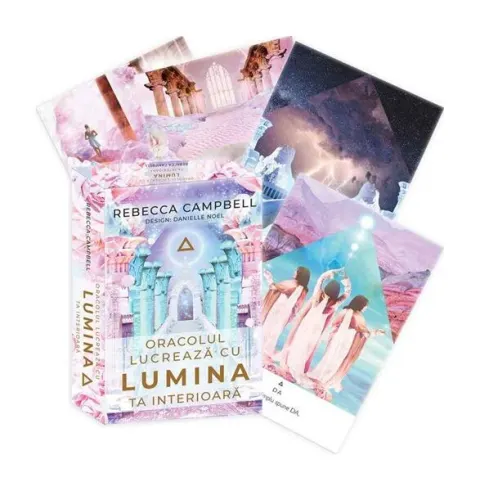 Coperta cărții Oracolul Lucreaza cu Lumina Ta Interioara. Set de 44 carti-oracol si un ghid