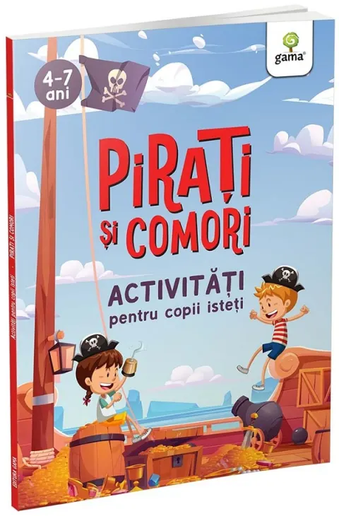 Coperta cărții Pirati si comori. Activitati pentru copii isteti