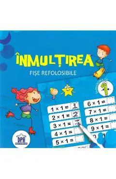Coperta cărții Inmultirea. Scrie si sterge. Fise refolosibile