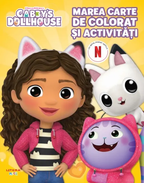 Coperta cărții Gabby's Dollhouse. Marea carte de colorat și activități