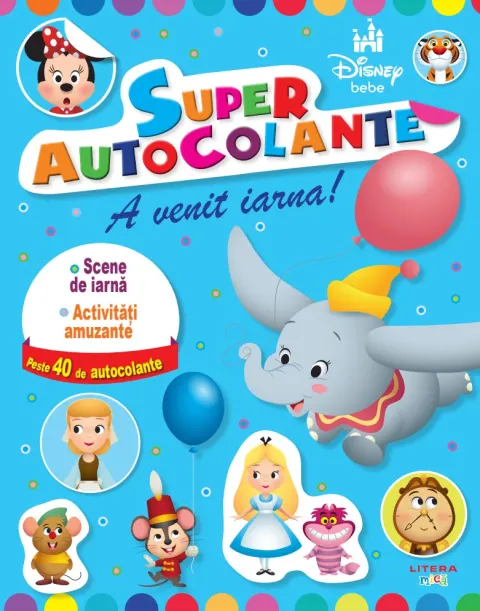 Coperta cărții Disney bebe. Superautocolante. A venit iarna!