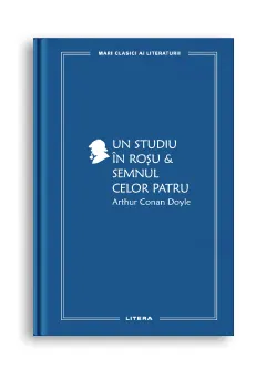Coperta cărții Un studiu in rosu. Semnul celor patru (vol. 53)