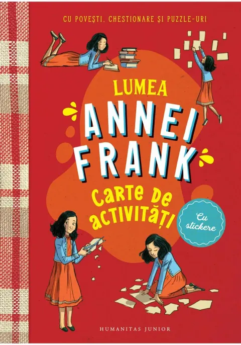 Coperta cărții Lumea Annei Frank.Carte de activitati