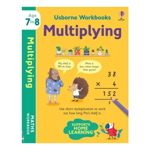 Coperta cărții Usborne Workbooks Multiplying 7-8