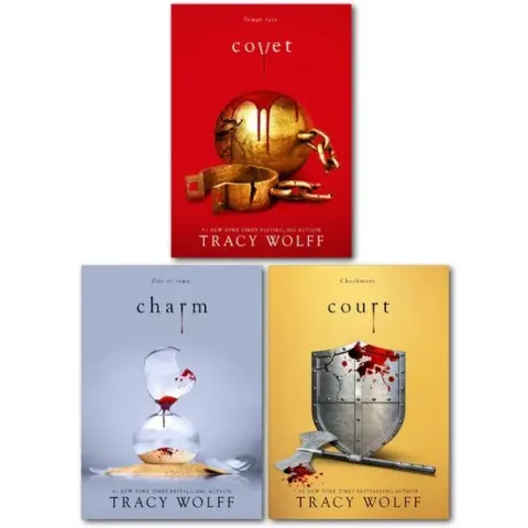 Coperta cărții Crave Series 3 Books Collection Set By Tracy Wolff (covet, Court, Charm)