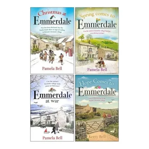 Coperta cărții Emmerdale Book Series Books 1 - 4 Collection Set by Pamela & Kerry Bell (Hope Comes To, At War, Christmas At & Spring Comes To)