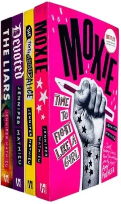 Coperta cărții Jennifer Mathieu 4 Books Collection Set (Moxie, The Truth About Alice, Devoted & The Liars) NETFLIX