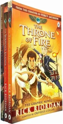 Coperta cărții The Kane Chronicles: 3 Graphic Novels Collection
