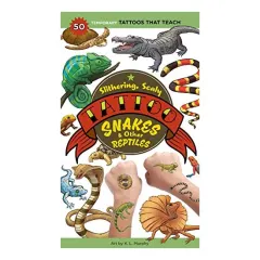 Coperta cărții Slithering, Scaly Tattoo Snakes and Other Reptiles, K. L. Murphy