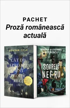 Coperta cărții Pachet Proză românească actuală. Cât de aproape sunt ploile reci/Soarele negru - Bogdan Coșa
