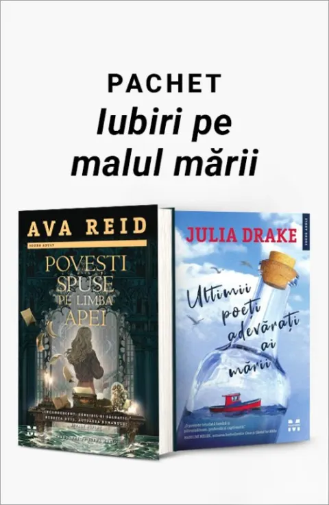 Coperta cărții Pachet Iubiri pe malul mării. Povești spuse pe limba apei/Ultimii poeți adevărați ai mării - Ava Reid