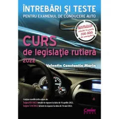 Coperta cărții Curs de legislație rutieră 2022-2023. Întrebări și teste