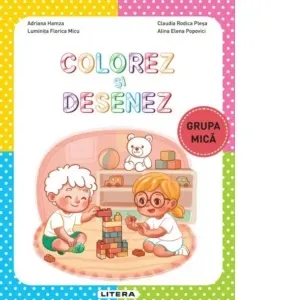 Coperta cărții Colorez si desenez. Grupa mica