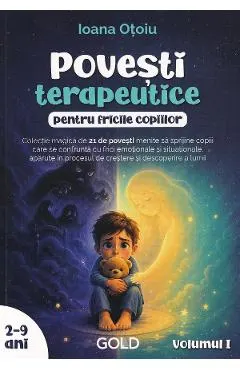 Coperta cărții Povesti terapeutice pentru fricile copiilor Vol.1. 2-9 ani