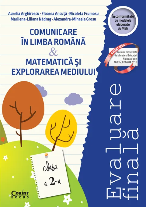 Coperta cărții Evaluare finală clasa a II-a. Comunicare în limba română și Matematică și explorarea mediului / Arghirescu